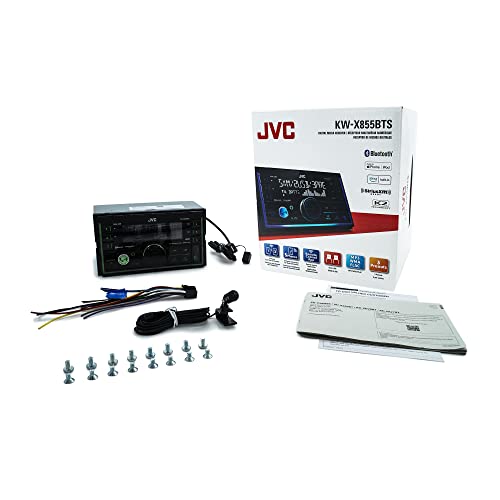 JVC KW-X855BTS Bluetooth Car Stereo Digital Media Receiver with USB Port, AM/FM Radio, MP3 Player, Amazon Alexa, Android, iPhone, Double DIN, 13-Band EQ… JVC KW-X855BTS Bluetooth Car Stereo Digital Media Receiver with USB Port, AM/FM Radio, MP3 Player, Amazon Alexa, Android, iPhone, Double DIN, 13-Band EQ…